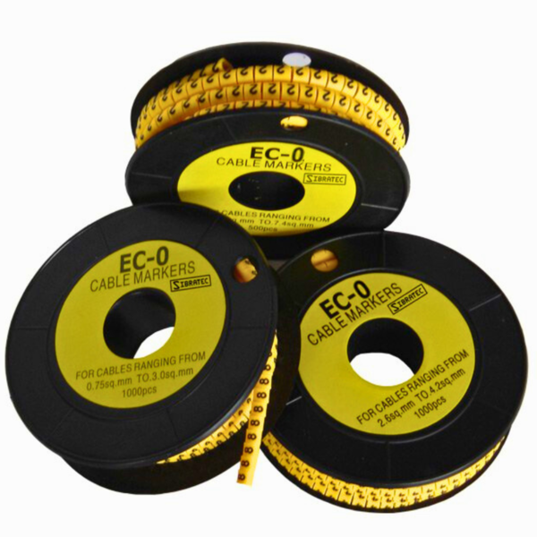 Kit Marcador De Cabo Ec0 Cabo 1,5~2,5mm² | Símbolos Terra - +